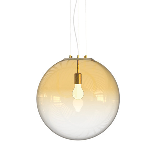 Prüfen Pendelleuchte Ideallux MAPA CLEAR Ambra Bernstein Glas Messing D50 E27 346571