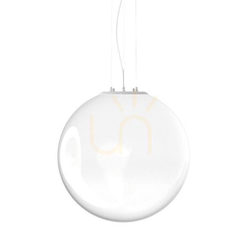Prüfen Pendelleuchte Ideallux Mapa Clear 346625 1-flammig opalweiß Ø50 cm E27