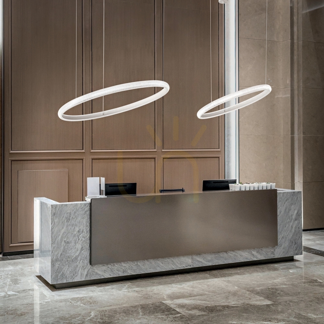 Aussicht Pendelleuchte Ideallux Miracle D60 LED 37W weiß 325828 Pendelleuchte Ideallux Miracle D60 LED 37W weiß 325828