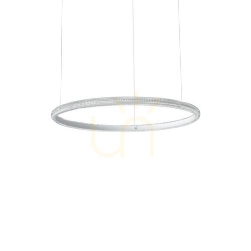 Prüfen Pendelleuchte Ideallux Miracle LED 45W weiß Ø80 cm 325835