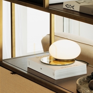 Tischleuchte Ideallux Ninfea TL1 Bianco weiß Glas Metall GX53 318325 small 1