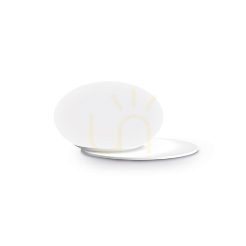 Prüfen Tischleuchte Ideallux Ninfea TL1 Bianco weiß Glas Metall GX53 318325