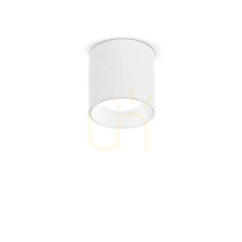 Prüfen Plafond Ideallux NITRO rund silber LED 4W 2700K dimmbar 342788