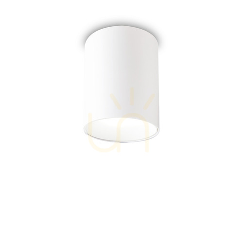 Prüfen Plafond Ideallux Nitro rund weiß LED 10W 2700K 8 cm 341781