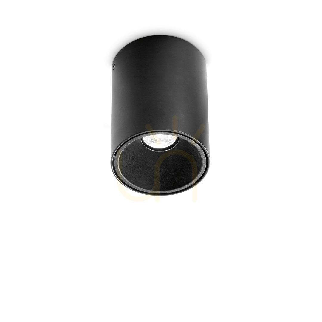 Prüfen Plafond Ideallux Nitro rund schwarz LED 10W 2700K 8 cm 341798 Plafond Ideallux Nitro rund schwarz LED 10W 2700K 8 cm 341798