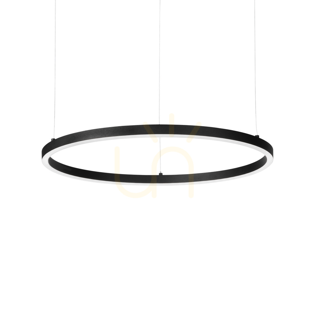 Prüfen Pendelleuchte Ideallux Oracle Slim rund 90 cm schwarz LED 2700K 53W 342108 Pendelleuchte Ideallux Oracle Slim rund 90 cm schwarz LED 2700K 53W 342108