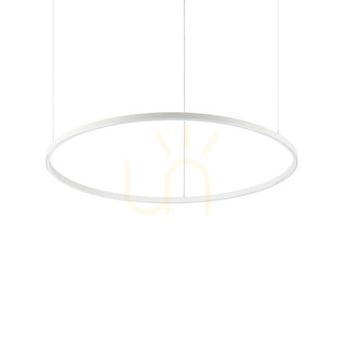 Prüfen Pendelleuchte Ideallux Oracle Slim D90 rund weiß LED 4000K dimmbar 342139