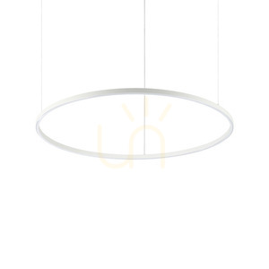 Pendelleuchte Ideallux Oracle Slim D90 rund weiß LED 4000K dimmbar 342139 small 0