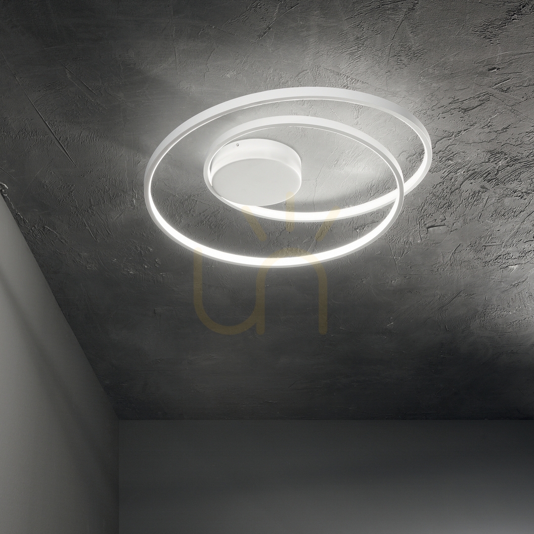 Aussicht Plafond Ideallux OZ 342306 LED 47W 2700K Messing 60 cm Plafond Ideallux OZ 342306 LED 47W 2700K Messing 60 cm