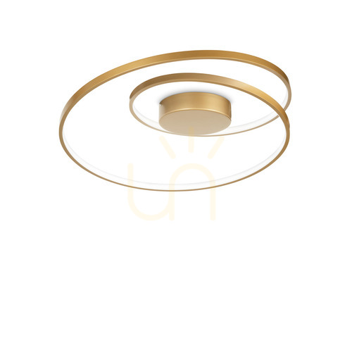 Prüfen Plafond Ideallux OZ 342337 Messing LED 47W 4000K 60 cm