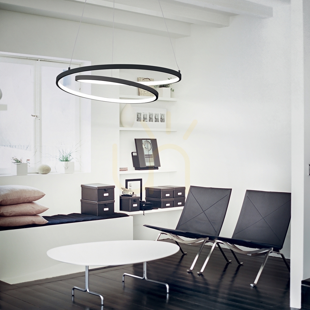 Aussicht Pendelleuchte Ideallux OZ 342436 LED 52W 4000K Ø80 cm weiß Pendelleuchte Ideallux OZ 342436 LED 52W 4000K Ø80 cm weiß