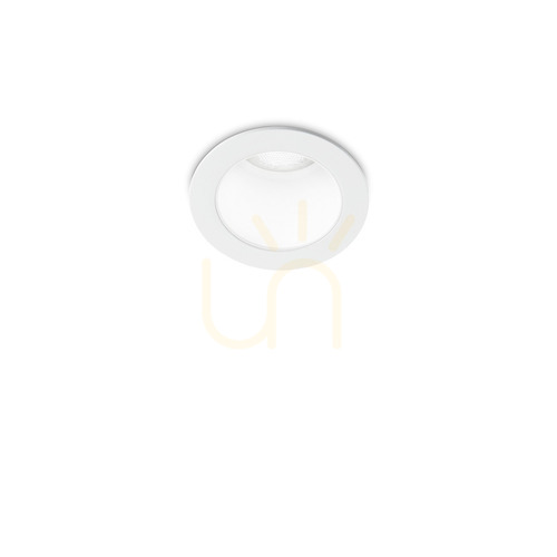 Prüfen Einbauleuchte Ideallux Quark 327471 LED 2,8W 3000K weiß rund Aluminium