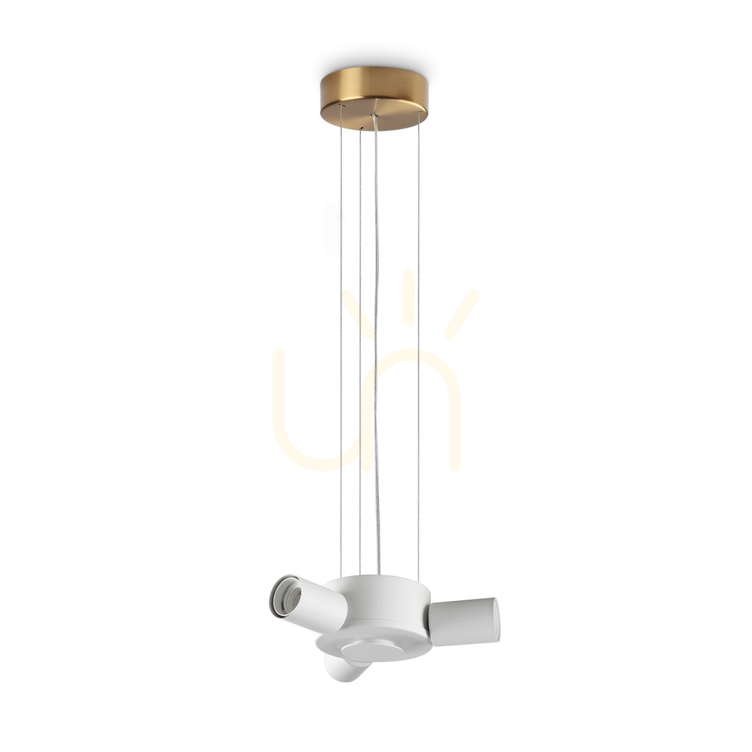 Prüfen Pendelleuchte Ideallux SET UP MSP3 Ottone Messing 3-flammig E27 348223 Pendelleuchte Ideallux SET UP MSP3 Ottone Messing 3-flammig E27 348223
