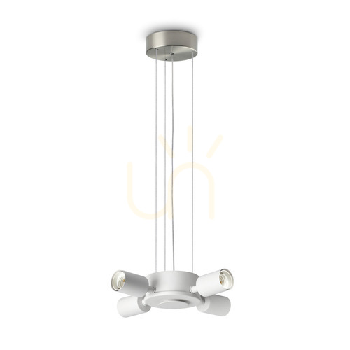 Prüfen Pendelleuchte Ideallux SET UP MSP4 Nickel 4-flammig E27 348247
