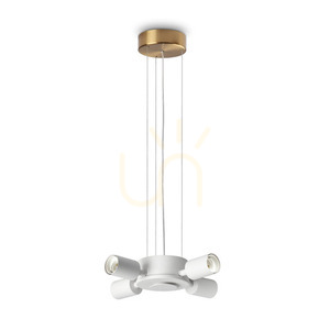 Pendelleuchte Ideallux SET UP MSP4 Ottone Messing 4xE27 348261 small 0