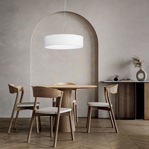 Lampenschirm Ideallux SET UP Slim beige Stoff D45 H14 345970 small 1