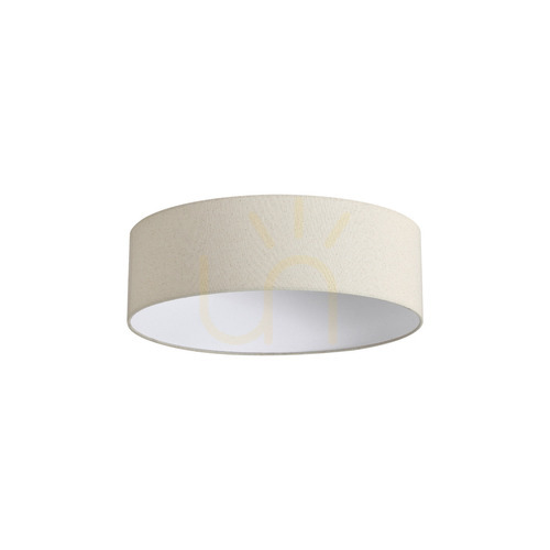Prüfen Lampenschirm Ideallux SET UP Slim beige Stoff D45 H14 345970