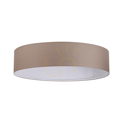 Prüfen Lampenschirm Ideallux SET UP Slim Tortora Stoff Ø90xH18 cm 339283