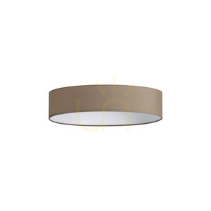 Lampenschirm Ideallux SET UP Ultra Slim Stoff taupe Ø45xH9 cm 346120 small 0