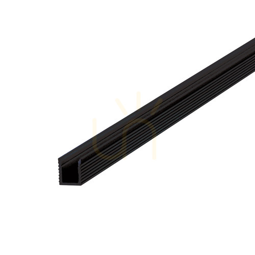 Prüfen Abdeckprofil Ideallux SLOT schwarz 200 cm Aluminium 346236