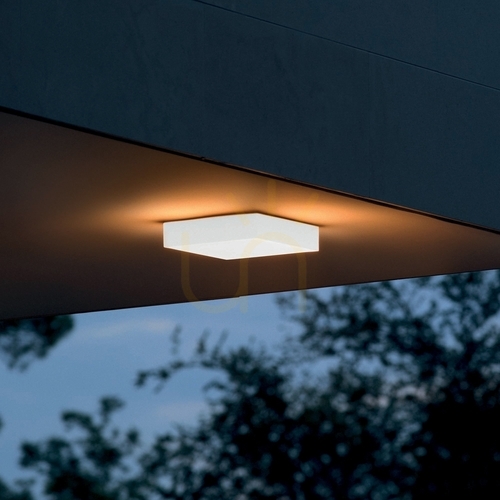 Prüfen Außen Deckenleuchte Ideallux SNOW weiß LED 18W 4000K Ø25 cm 326245