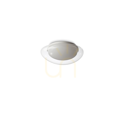 Prüfen Plafond Ideallux SQUISH 332406 transparent LED 10W D34 cm