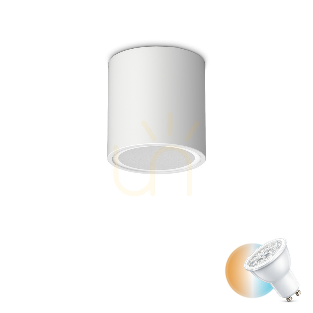 Prüfen Außen-Deckenleuchte Ideallux TECHO rund weiß GU10 IP54 9cm 318127 Außen-Deckenleuchte Ideallux TECHO rund weiß GU10 IP54 9cm 318127