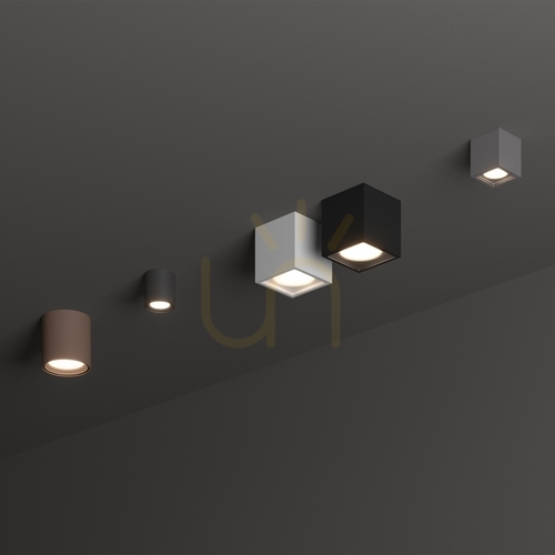 Prüfen Außen-Deckenleuchte Ideallux TECHO rund schwarz GU10 Ø9 cm 318141