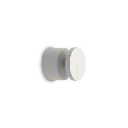 Prüfen Außenwandleuchte Ideallux Toffee weiß LED 8W rund Aluminium IP54 347738