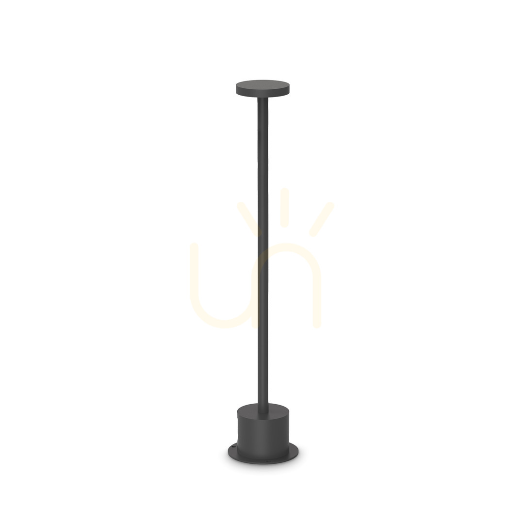 Prüfen Außenstehleuchte Ideallux Toffee schwarz LED 8W H50cm IP54 347790 Außenstehleuchte Ideallux Toffee schwarz LED 8W H50cm IP54 347790