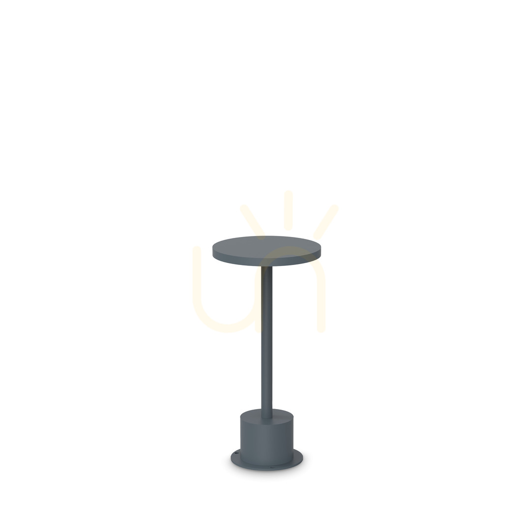 Prüfen Außenstehleuchte Ideallux Toffee 347806 anthrazit LED 11W Ø16x25 cm Außenstehleuchte Ideallux Toffee 347806 anthrazit LED 11W Ø16x25 cm