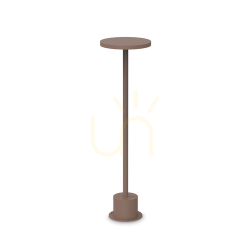 Prüfen Außenstehleuchte Ideallux Toffee braun LED 11W Ø16x50 cm 347844