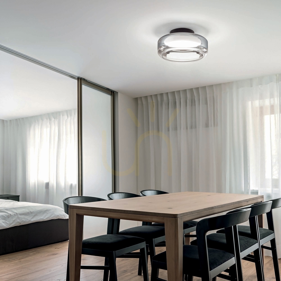Aussicht Plafond Ideallux Topico D25 LED 12W schwarz 333007 Plafond Ideallux Topico D25 LED 12W schwarz 333007