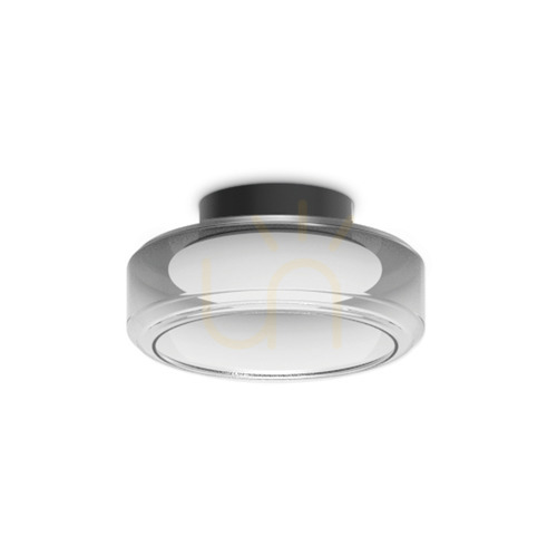 Prüfen Plafond Ideallux Topico D35 schwarz LED 19W Glas Metall 333014
