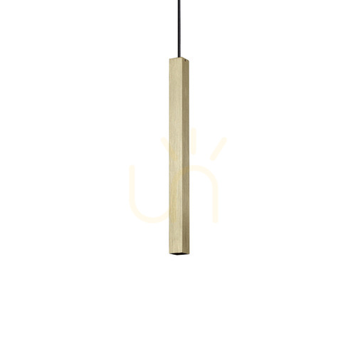 Prüfen Pendelleuchte Ideallux Look Ultrathin Messing LED 3000K 11,5W 339740