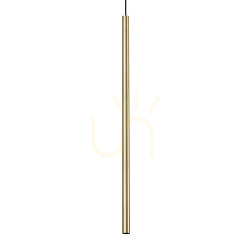 Prüfen Pendelleuchte Ideallux Look Ultrathin Messing LED 11,5W 3000K 339733