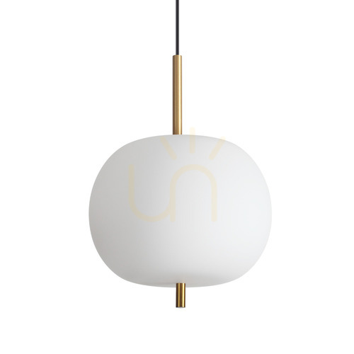 Prüfen Pendelleuchte Ideallux Umile 30 cm weiß Glas Metall LED 20W 314969
