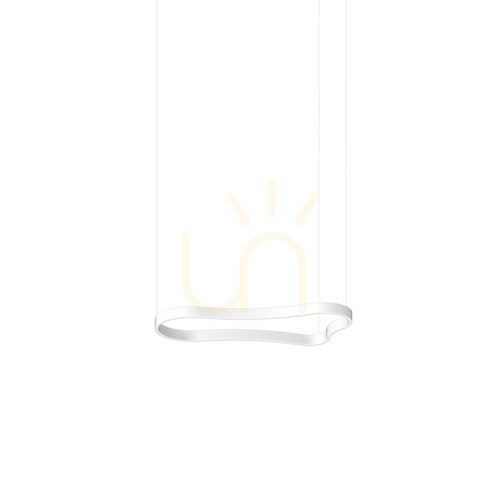 Prüfen Pendelleuchte Ideallux Waves 345239 weiß LED 37W 94,2 cm