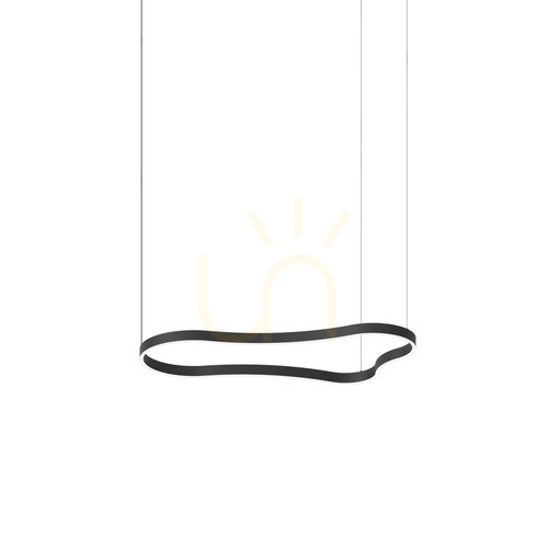 Prüfen Pendelleuchte Ideallux Waves 2 Schwarz LED 45W 345246