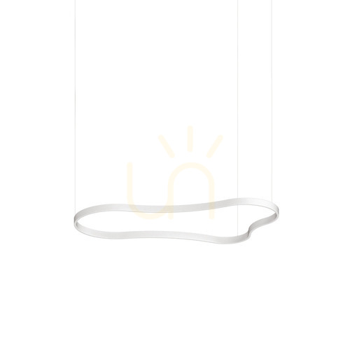 Prüfen Pendelleuchte Ideallux Waves 3 Weiß LED 54W 345291