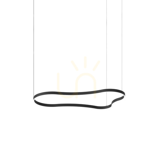 Prüfen Pendelleuchte Ideallux Waves-3 SP Nero schwarz LED 54W 345277