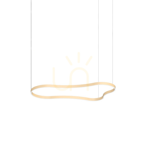 Prüfen Pendelleuchte Ideallux Waves 3 Gold LED 54W 345284