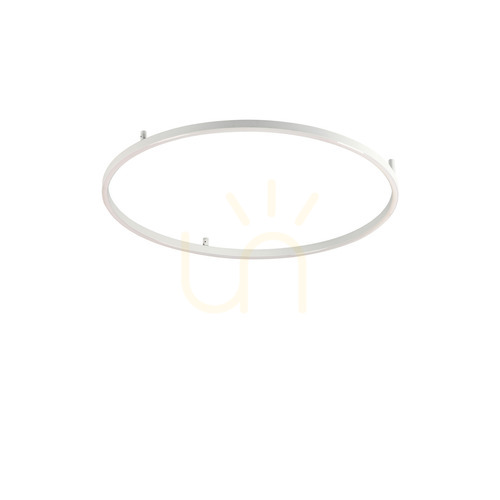 Prüfen Plafond Ideallux Oracle Slim weiß LED 50 cm 2700K 29W 341897