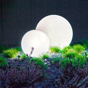 Dekoratives Gartenkugel-Set – LUNA BALLS 15, 20, 25 cm + LED – UV small 1