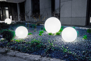 Dekoratives Gartenkugel-Set – LUNA BALLS 15, 20, 25 cm + LED – UV small 2