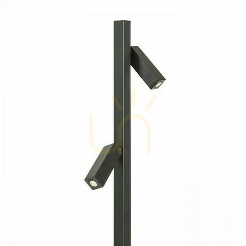 Prüfen Fado Stehleuchte Schwarz 230 V Led 2x3 W 45° 3000 K