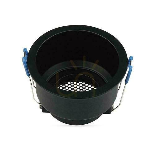 Prüfen Einbaurahmen V-TAC VT-9001RD GU10 schwarz, tief, mit Wabengitter, ø9 cm, IP20