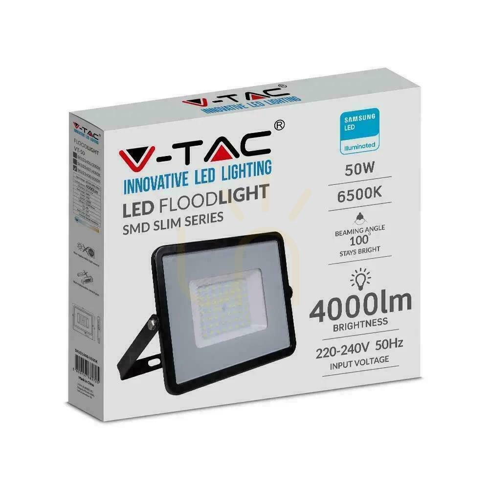 Zeige V-TAC 50W SAMSUNG CHIP LED Projektor Schwarz VT-50 3000K 4000lm 5 Jahre Garantie V-TAC 50W SAMSUNG CHIP LED Projektor Schwarz VT-50 3000K 4000lm 5 Jahre Garantie
