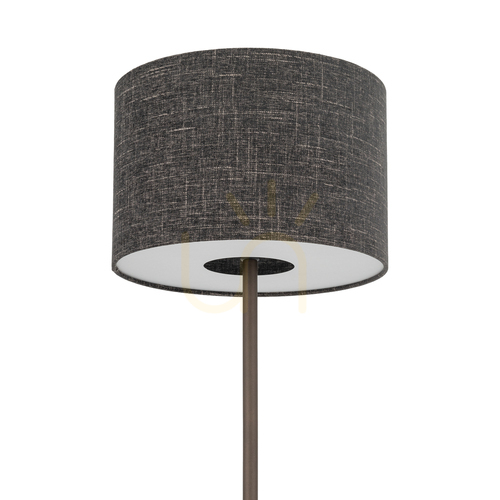 Prüfen Stehleuchte Nowodvorski AMARELA 11663, 163 cm hoch, Schirm Schwarz meliert Ø 46 cm, E27 max. 25 W