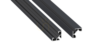 LED-Profil LUMINES Typ ajar Rock Anthrazit lackiert 2 m small 0